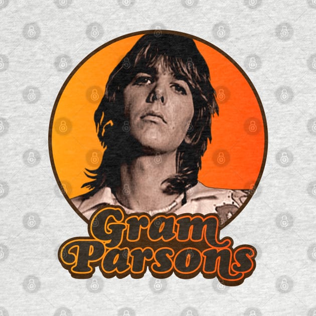 Gram Parsons // Outlaw Country Retro Americana Tribute by darklordpug